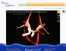 Tablet Screenshot of cirquedelasymphonie.com
